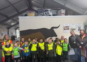 School children learn about Amesbury's past thanks to trip