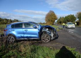 Man arrested on suspicion of drug driving after three-car crash