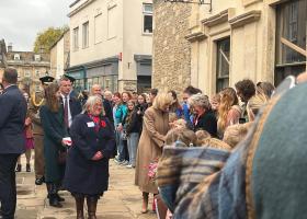 Live updates and pictures as Queen Camilla visits town centre