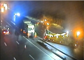 RECAP: M4 in Wiltshire closed following HGV crash and diesel spill