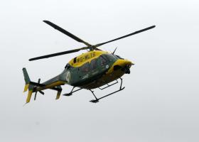 Air ambulance lands after two injured in major A-road crash